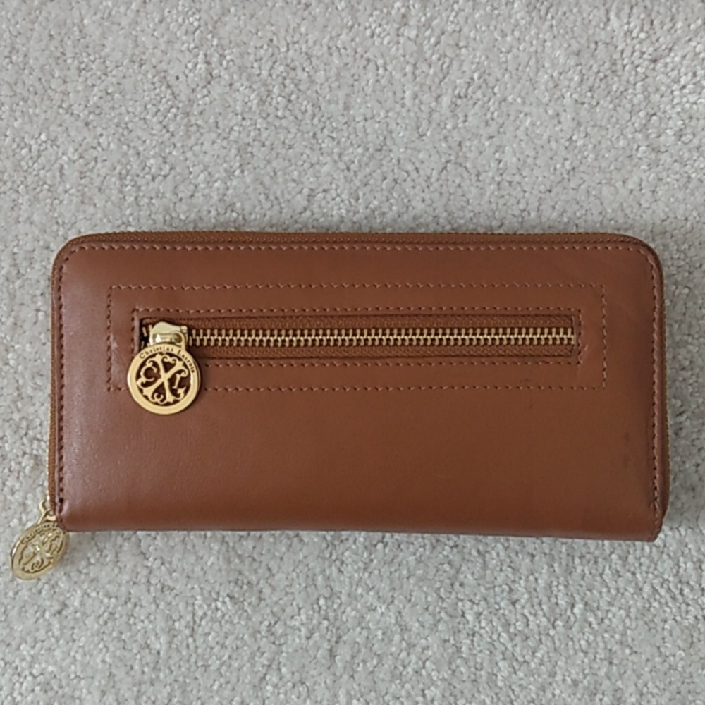 Christian Lacroix Brown Leather Wallet